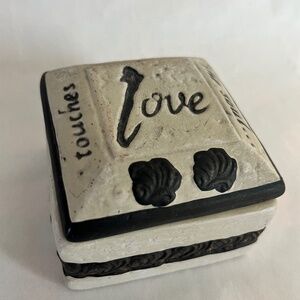 Love Trinket Jewelry Box with removable lid 3x3 Gift